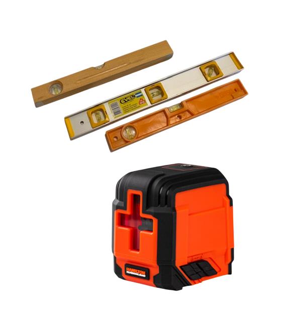 Niveles de mano y láser